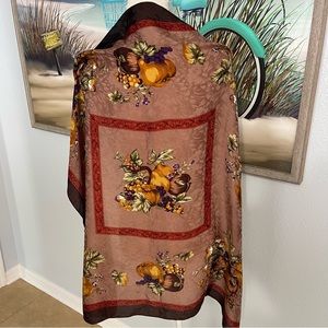 Hiroko Kapp Silk Scarf Large Square Fruit